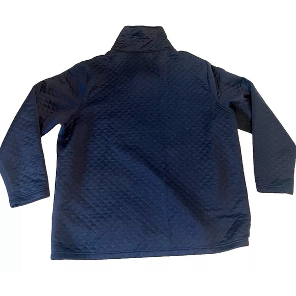 Men’s XXL Cremieux Pull Over Quarter Button Navy Blue Quilted fall / winter - Picture 6 of 7